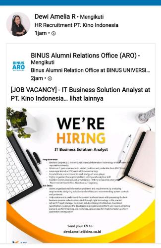 info lowongan calon pekerja