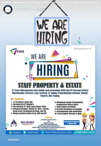 info lowongan calon pekerja