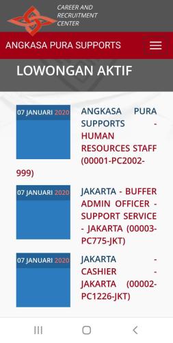 info lowongan calon pekerja