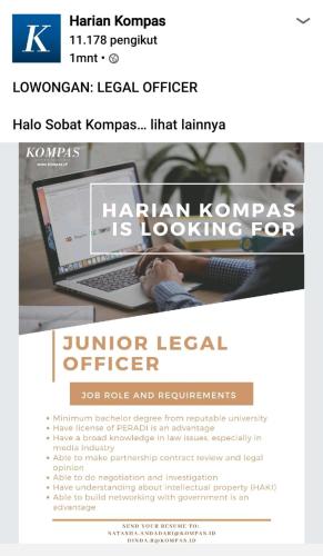 info lowongan calon pekerja