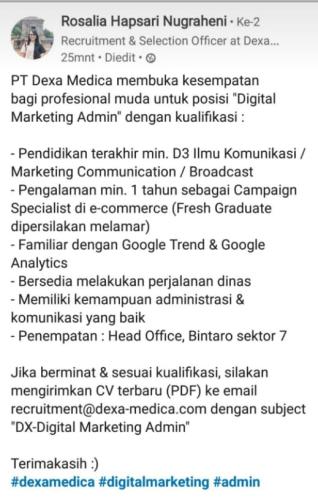 info lowongan calon pekerja