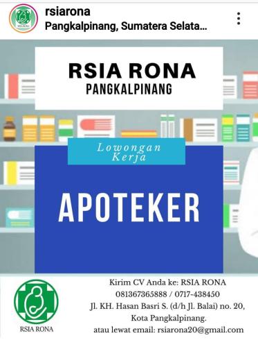 info lowongan calon pekerja