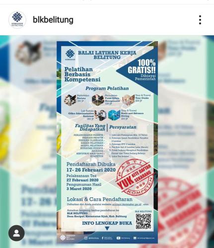 info lowongan calon pekerja