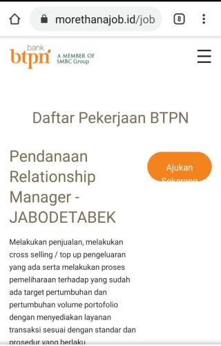 info lowongan calon pekerja