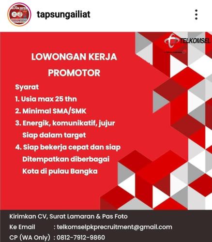 info lowongan calon pekerja
