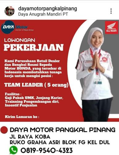 info lowongan calon pekerja