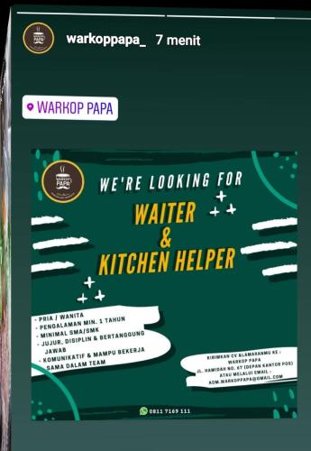 info lowongan calon pekerja