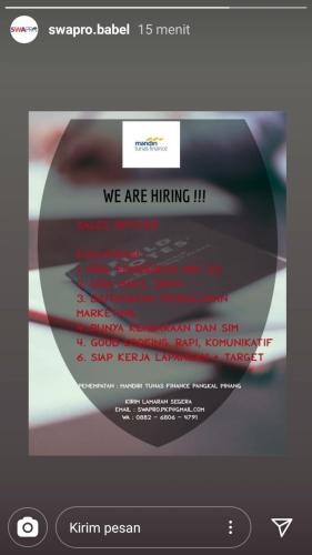 info lowongan calon pekerja