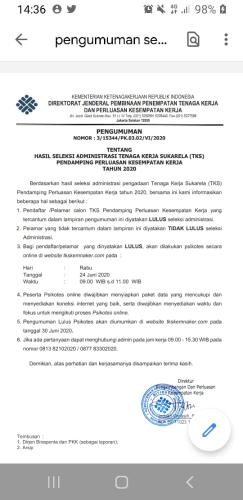 info Lulus Seleksi Administrasi