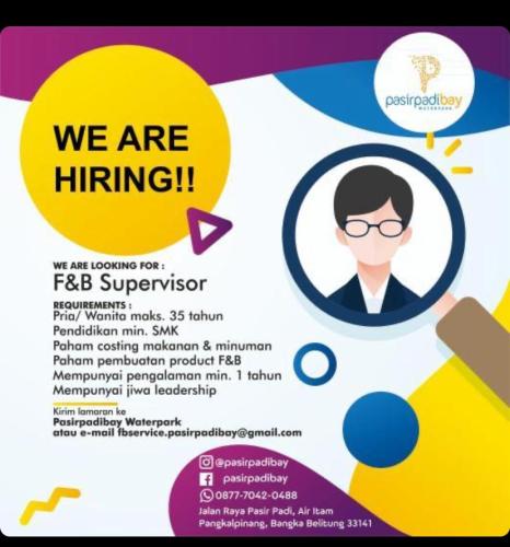 info Loker F&B Supervisor @Pangkalpinang