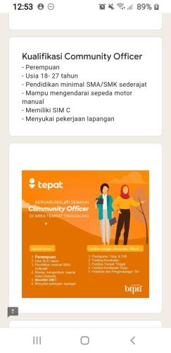 info Loker COMMUNITY OFFICER-Bank BTPN @Pangkalpinang & Belitung