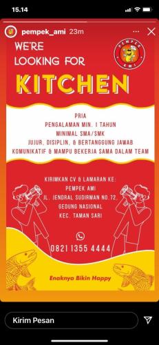 info Loker KITCHEN @Pangkalpinang