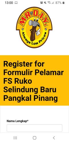 info Loker Kasir,Pramuniaga,Asst.SPV.Supervisor dan store boy @Retail MR DIY-Selindung baru-Pangkalpinang