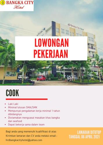 info Loker COOK @Bangka City-Pangkalpinang