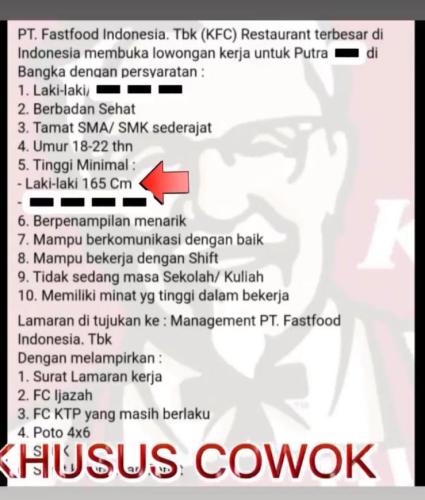info Loker @KFC SPBU Bangka-SElindung