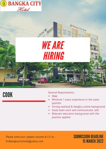 info Loker Cook-Bangka City Hotel-Pangkalpinang