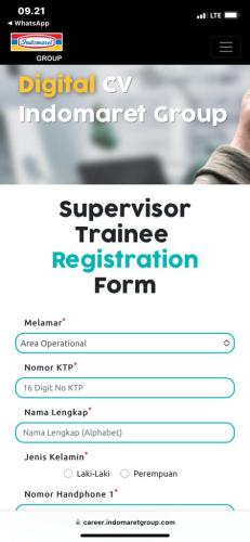 info Loker Supervisor Trainee-Indomaret Bangka-Pangkalpinang
