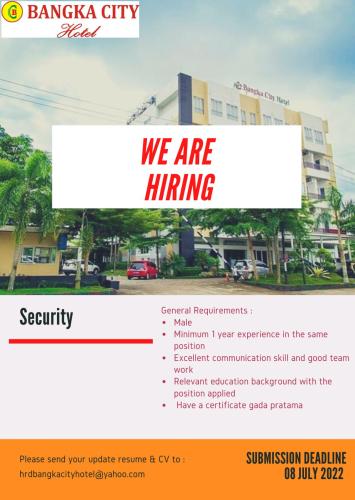 info Loker Security-Bangka City Hotel-Pangkalpinang
