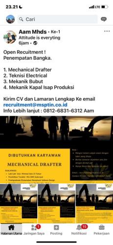 info Loker Mekanik Bubut-ARSARI TAMBANG-Bangka