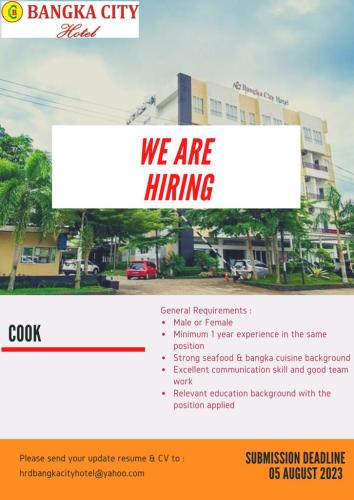 info Loker Cook-Bangka City Hotel
