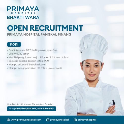 info kerja posisi KOKI-Primaya Hospital Bhakti Wara-Pangkalpinang