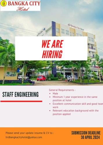 info Loker Staff Engineering-Bangka City Hotel