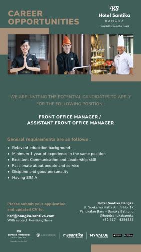 info Loker HOTEL SANTIKA-Bangka