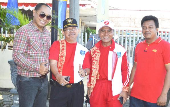 Kadis PU Babel (Sarjulianto) selaku ketua Pelaksana dan Korlap, Padli (sekdis Dispora)