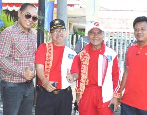 Kadis PU Babel (Sarjulianto) selaku ketua Pelaksana dan Korlap, Padli (sekdis Dispora)