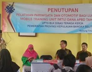 kepala BLKI Babel mendampingi Kadisnaker Babel